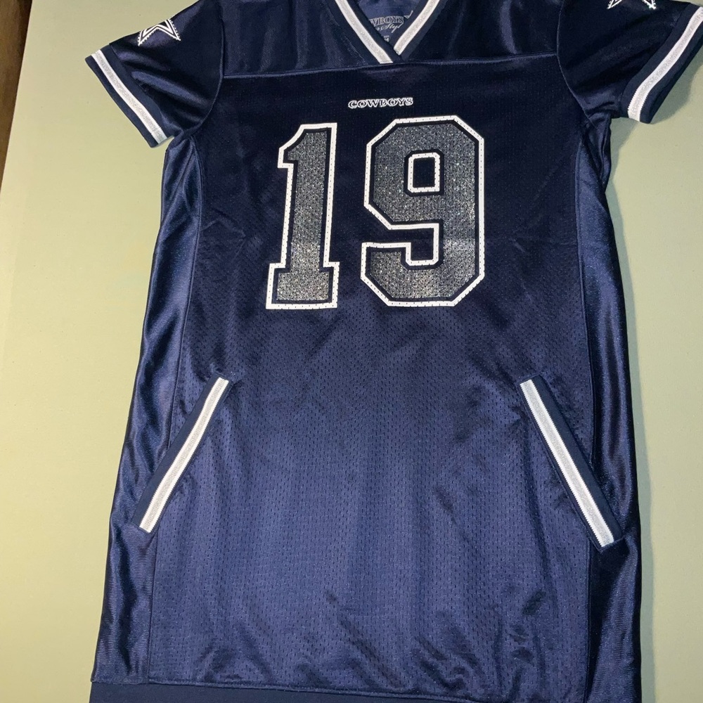 Dallas Cowboys Miles Austin #19 Women Blue Football Jersey Dress Her Style M